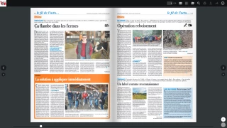 Comment lire le journal sur le site Internet infoagri69.fr ?