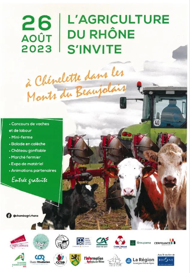 L’agriculture vous invite à Chénelette le 26 août