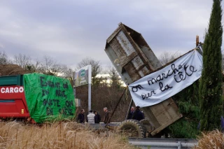 Les abords de Lyon bloqués